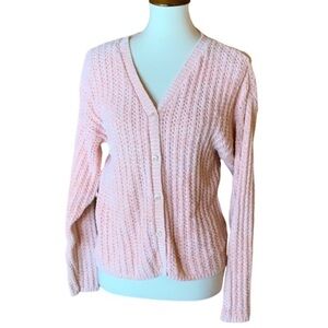 Eileen Fisher chenille cardigan sweater